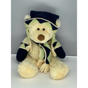 Adorable 2006 Boscov’s Teddy Bear with mittens, scarf and hat EUC